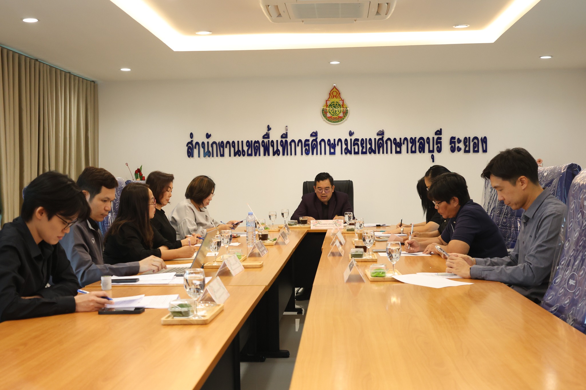 สพม.ชลบุรี ระยอง เข้าร่วมพิธีทำบุญอุทิศส่วนกุศลให้กับครูและนักเรียนโรงเรียนวัดเขาพระยาสังฆาราม และประชุม PLC