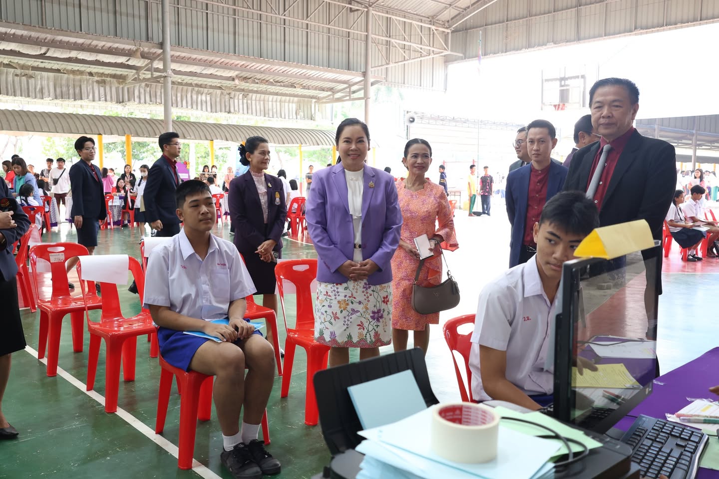 ตรวจเยี่ยมการรับสมัครนักเรียนชั้นมัธยมศึกษาปีที่ 1 และ 4 ประจำปีการศึกษา 2568 และโครงการสุขาดี มีความสุข ณ โรงเรียนพนัสพิทยาคาร จ. ชลบุรี