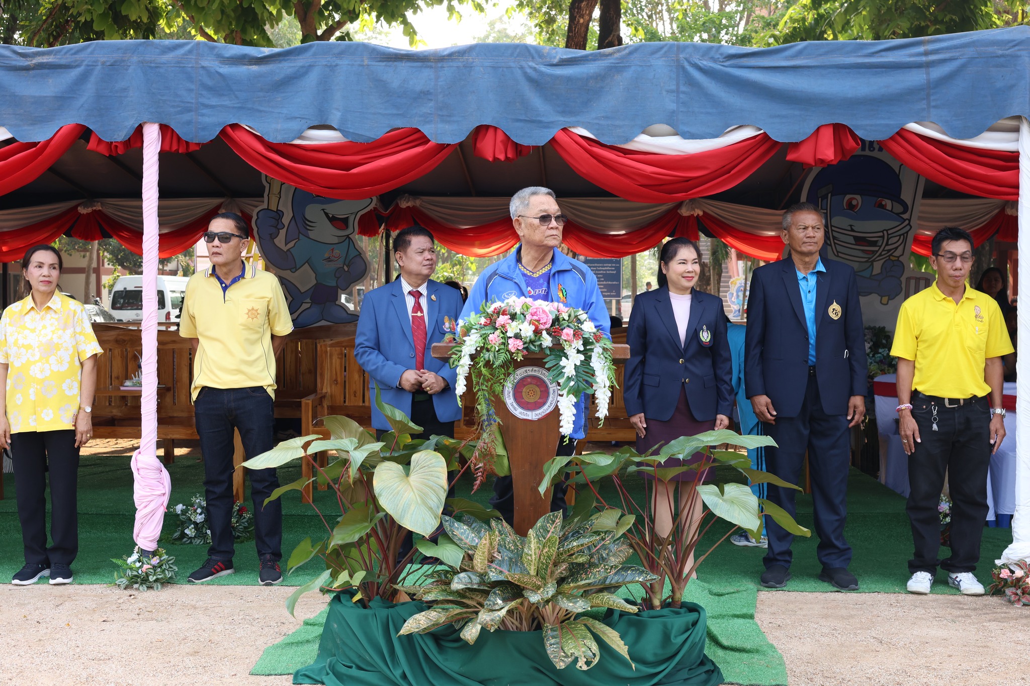 พิธีเปิดกีฬาคริกเก็ต การแข่งขันกีฬาเยาวชนแห่งชาติครั้งที่ 40 ระดับชาติ “ฉลามเยาวชลเกมส์” ณ สนามกีฬาโรงเรียนสุรศักดิ์วิทยาคม จ. ชลบุรี